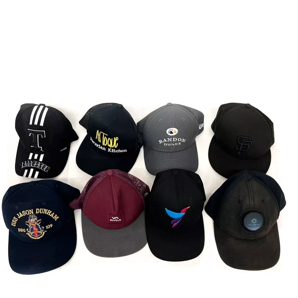 8 Pcs Assorted Baseball Cap Strapback Youth Hat, Yupoong New Era The Corps 5.11