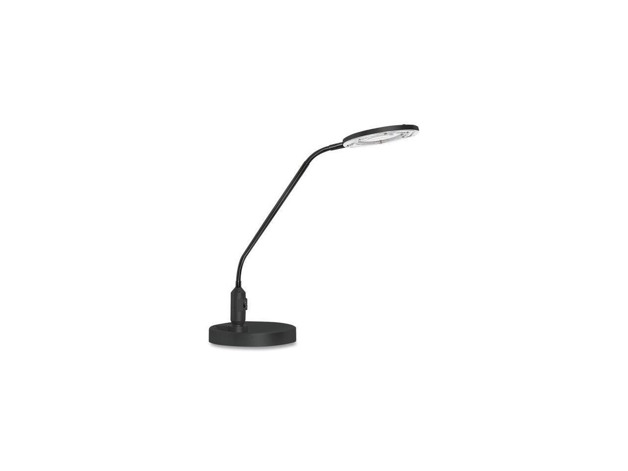 Desktop LED Magnifier Lamp, 19" High, Black ALELEDM765B
