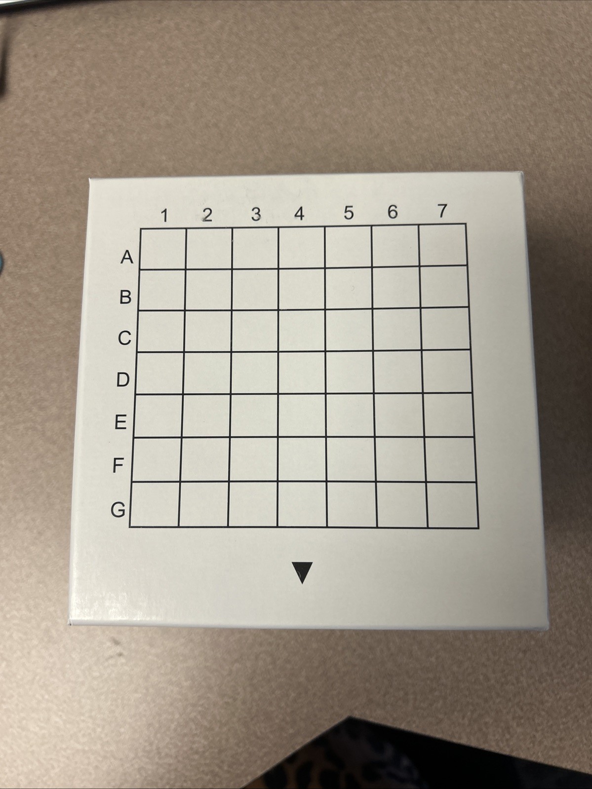 49-Place Laboratory Vial Storage Box 7x7 Grid Cardboard Sample Organizer