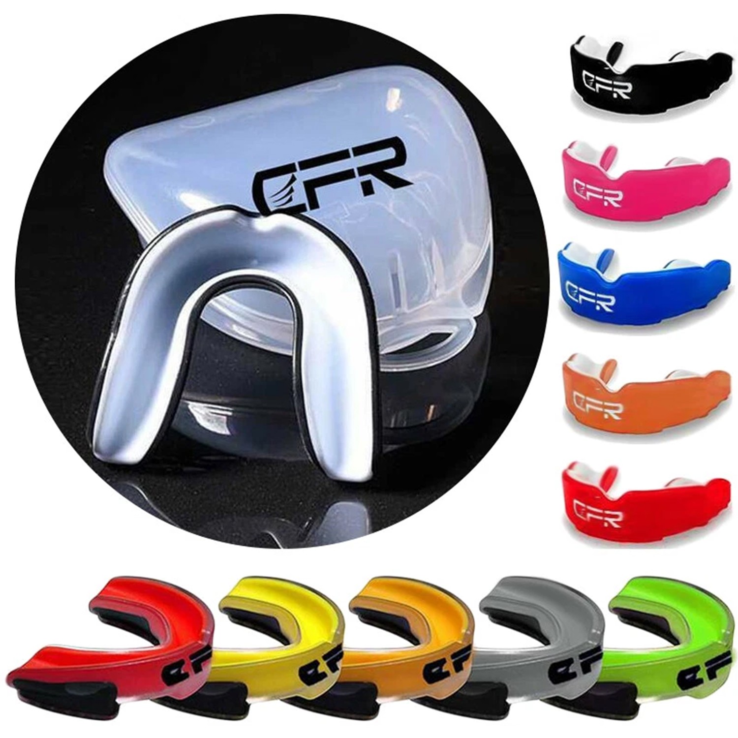 Gum shield mouth guard Boil bite rugby boxing baseball hockey karate sports US
