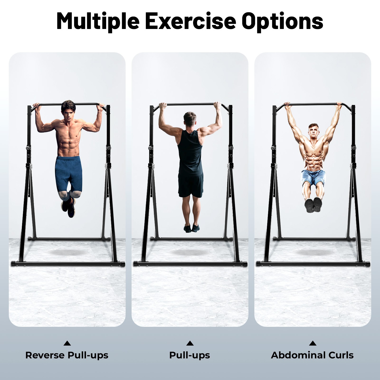 Triangular Pull Up Station Pull Up Bar Strength Training Device 200kg/440.92lbs