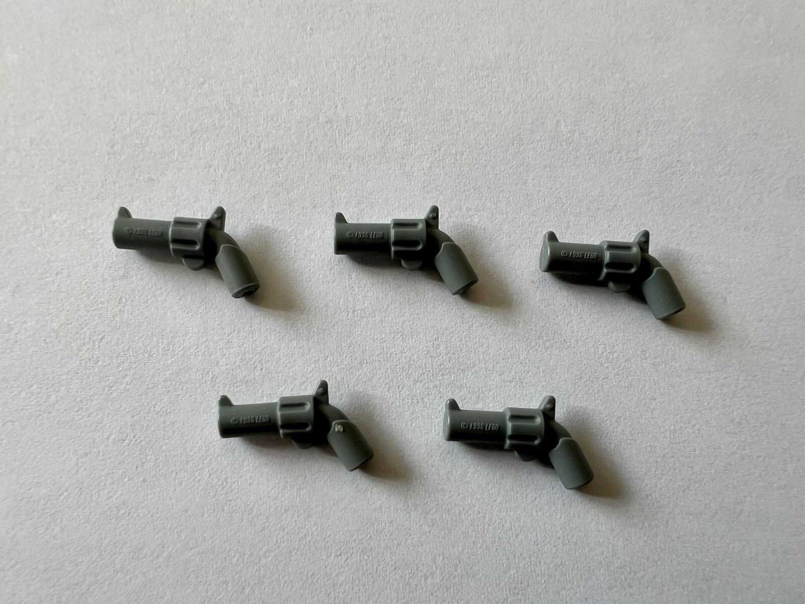 Lego Lot of 5 Revolvers Revolver Gray Minifigure Toys Gun Guns Grey New West