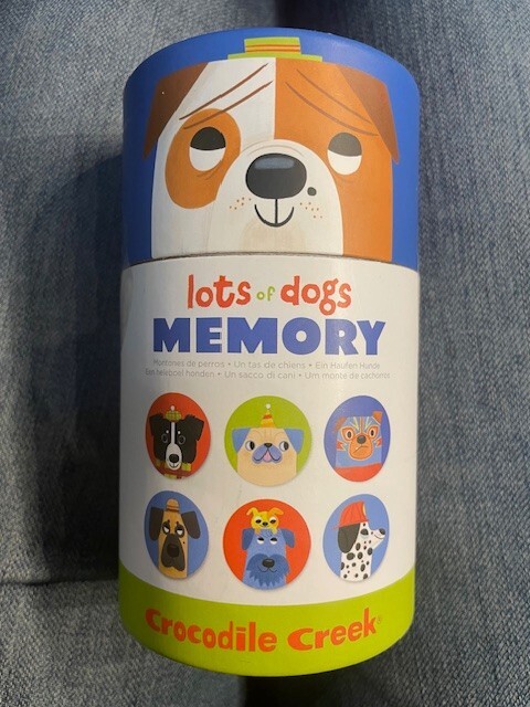 Brand new Crocodile Creek Lots of Dogs Matching  Memory Game 36 pieces Ages 3+