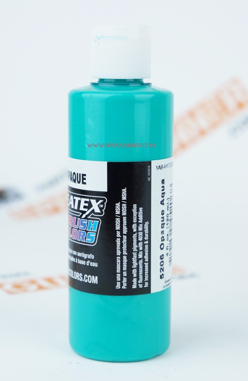 Createx Airbrush Colors 5206 Opaque Aqua 4oz. water-based paint
