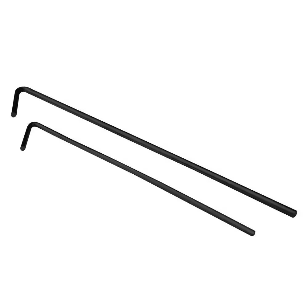 6-1/2 In. 9-Gauge Chain Link Fence Black Steel Tie Hooks (100-Pieces)