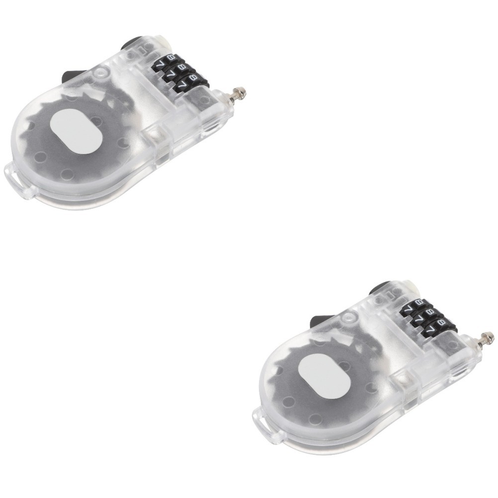 2 PCS Password Lock Bike Combination for Snowboard Lightweight Ski