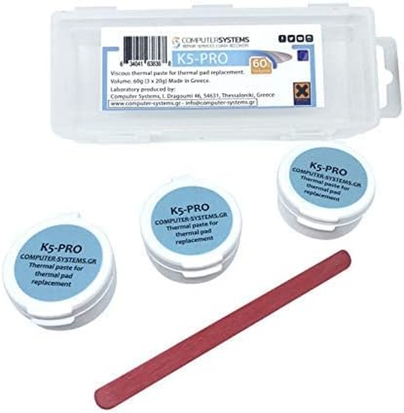 K5 PRO Viscous Thermal Paste for Thermal Pad Replacement 60G 3X20G Pack