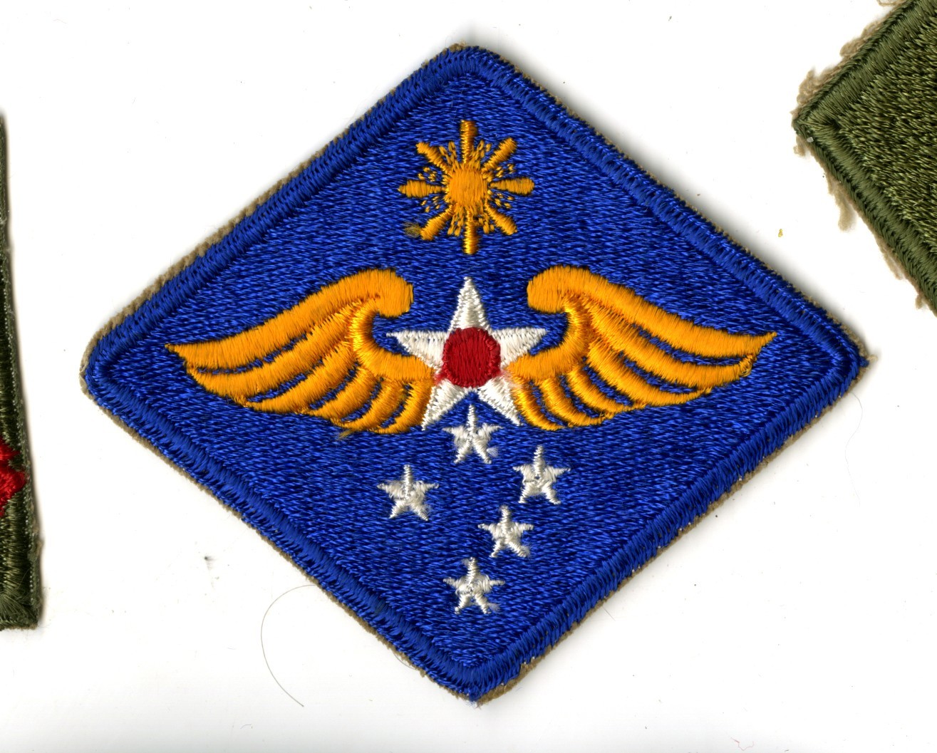 Far East Air Force White Back Patch WWII Vintage Philippines Pacific