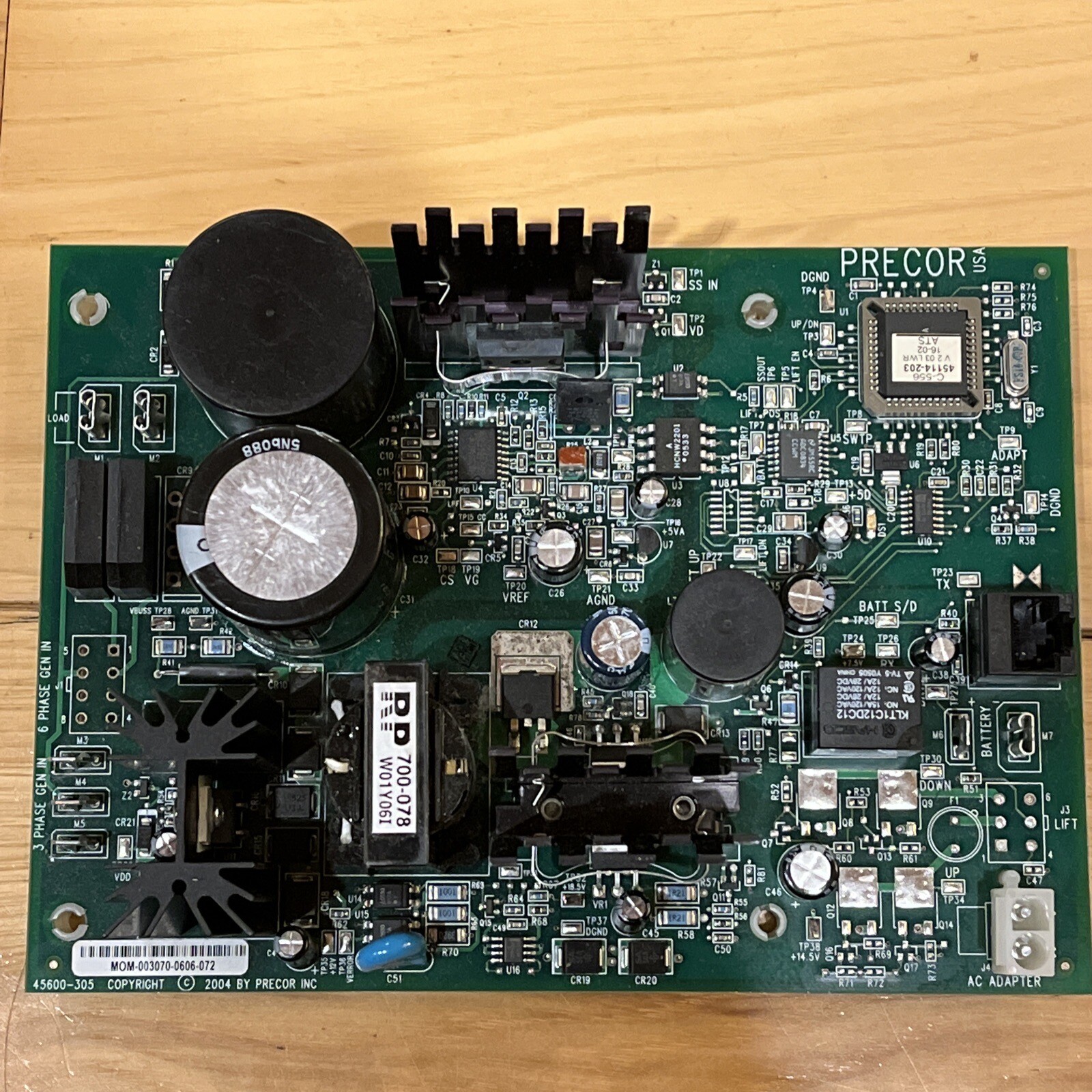 Precor EFX 556 Elliptical Lower PCA Motor Controller Board 45600-522 A03