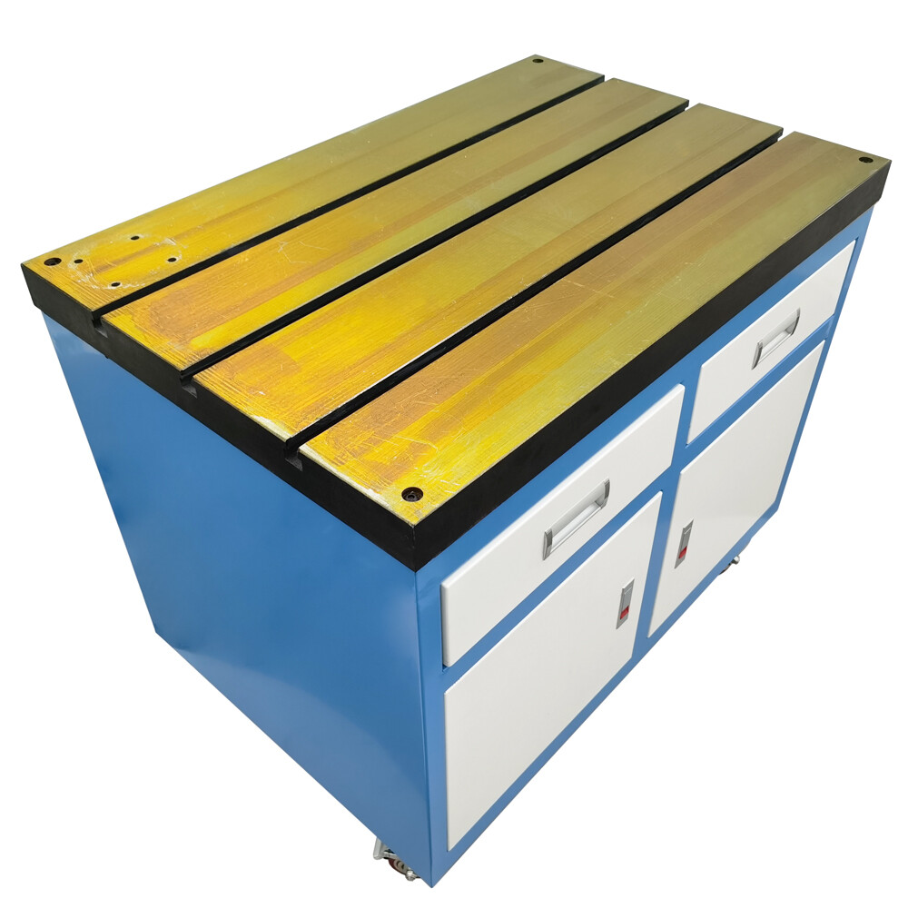 Tapping Machine Series T-slot Workbench Fixed Base Removable Table with Drawers
