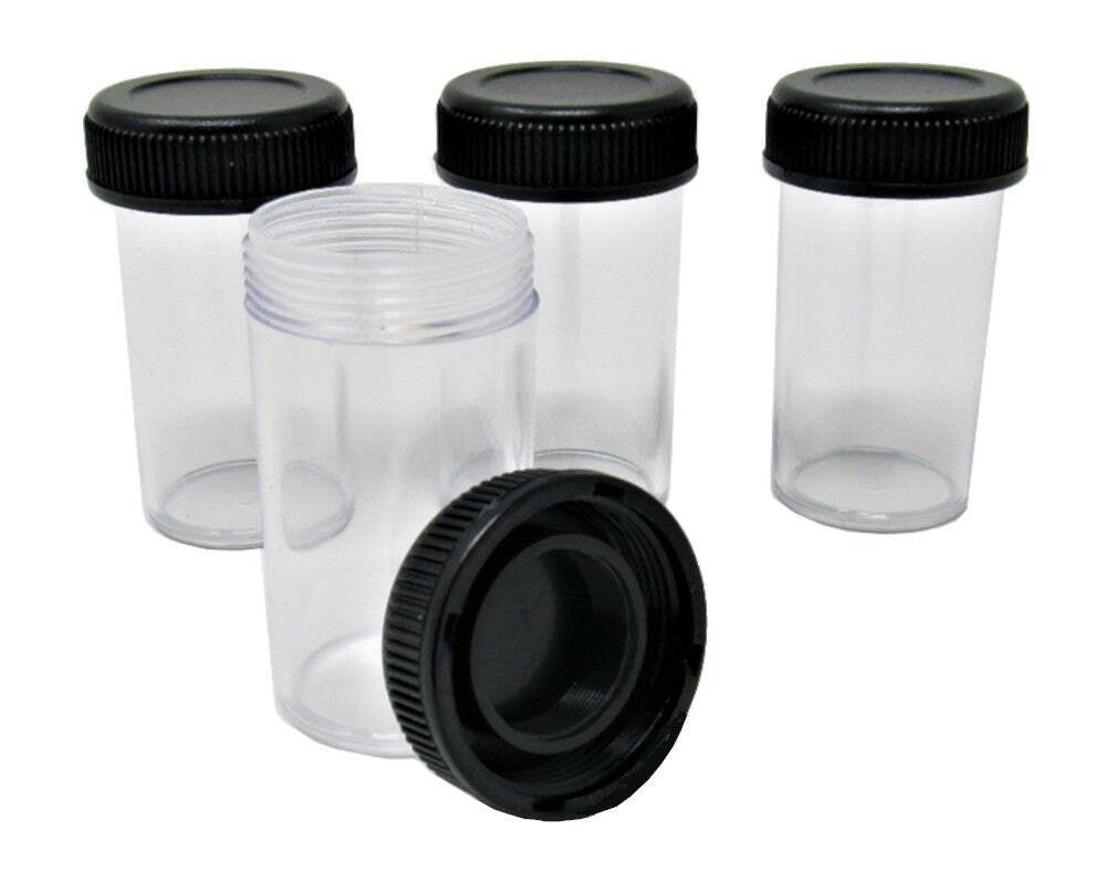 Objective Lens Case, Plastic RMS Threaded, Imperfect, Set of 4