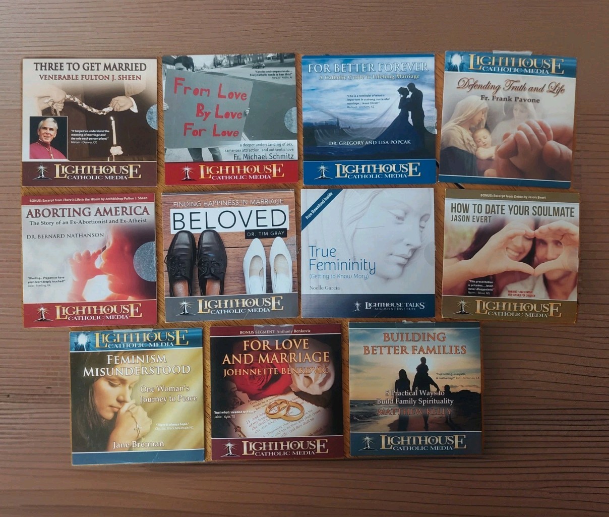 11 Lighthouse Catholic Media Audio CDs Christian Marriage Family Relationships