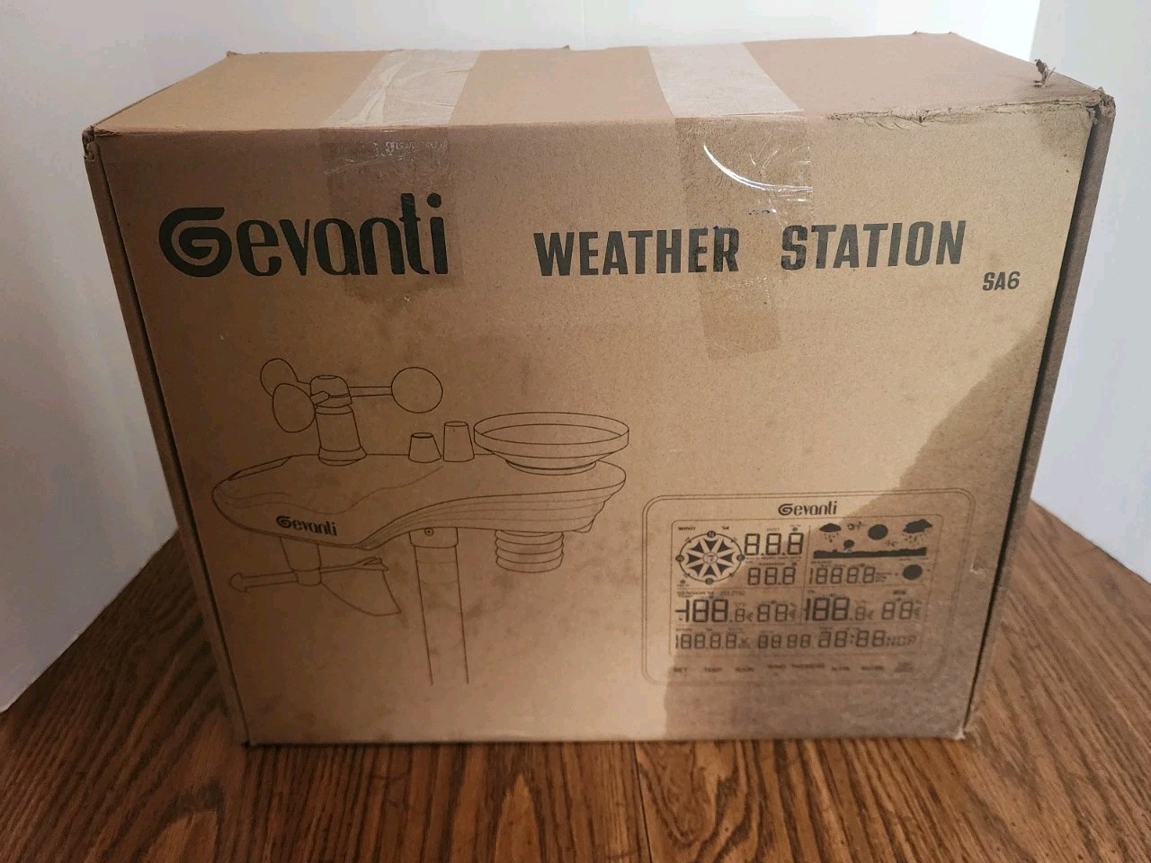 Gevanti SA6 Weather Stations Wireless Indoor Outdoor, Home Weather Station Rain