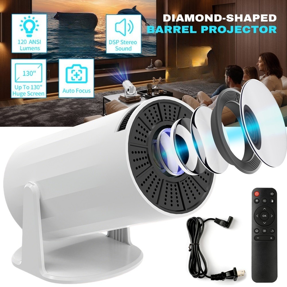Mini Projector 10000 Lumen LED 1080P HD WiFi Bluetooth UHD Portable Home Theater
