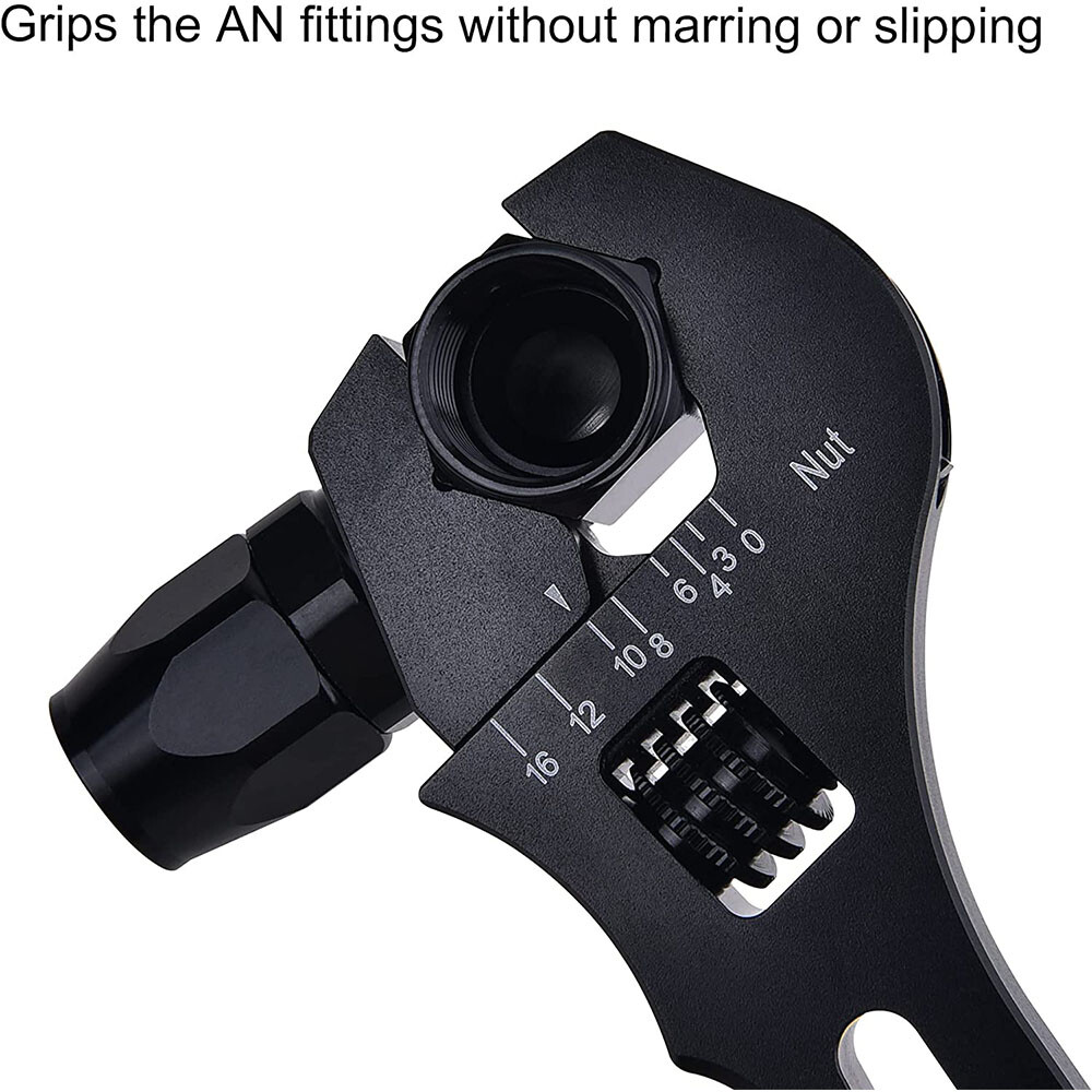 BDFHYK 2PCS Adjustable Wrench Aluminum Tool Spanner 3AN-16AN for Hose Fitting