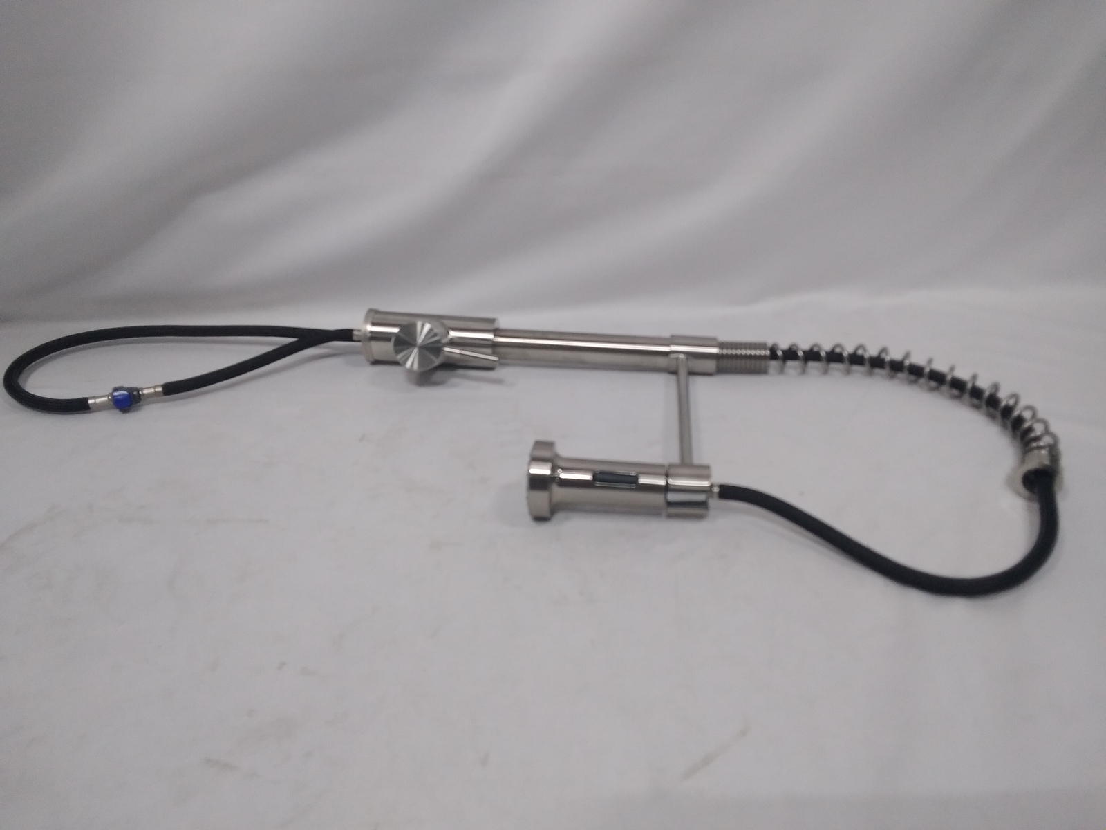 OWOFAN Kitchen Faucet Pull Down Sprayer Brushed Nickel 1-Handle SS