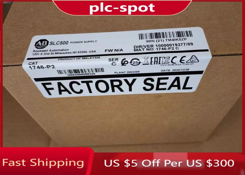 Factory Sealed Allen-Bradley 1746-P2 Chassis Power Supply PLC 1746-P2 New In Box