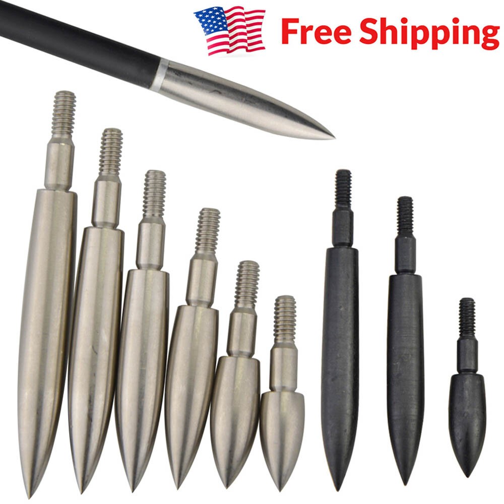 12pcs Archery Arrowheads Broadheads 100-350gr Tips Shooting Bow Hunting Target