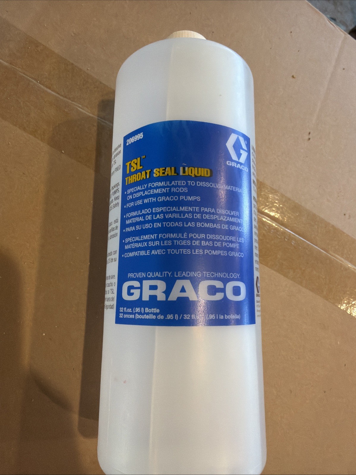 Graco ~ 206995 ~ Throat Seal Liquid (TSL) ~ 32 Fl Oz Bottle ~ Sealed