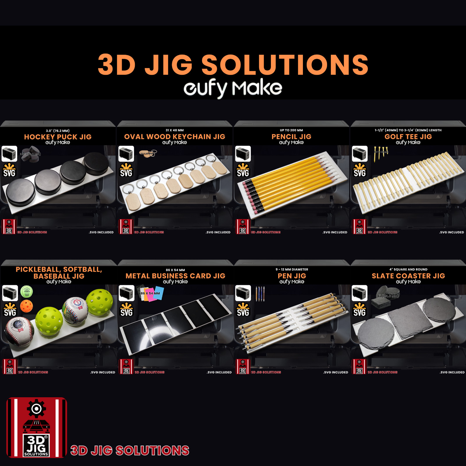 EufyMake E1 UV Printer Jig | Flip Top Lighter & Tin Case Template