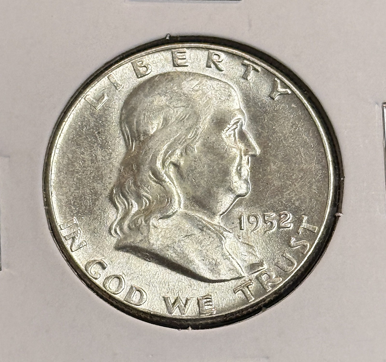 1952 Franklin Half Dollar, Nice Unc, (22147)