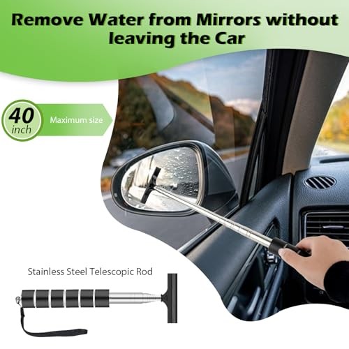 7PCS Windshield Cleaner Tool, Car Windshield Cleaner Tool+Side Mirror Squeegee