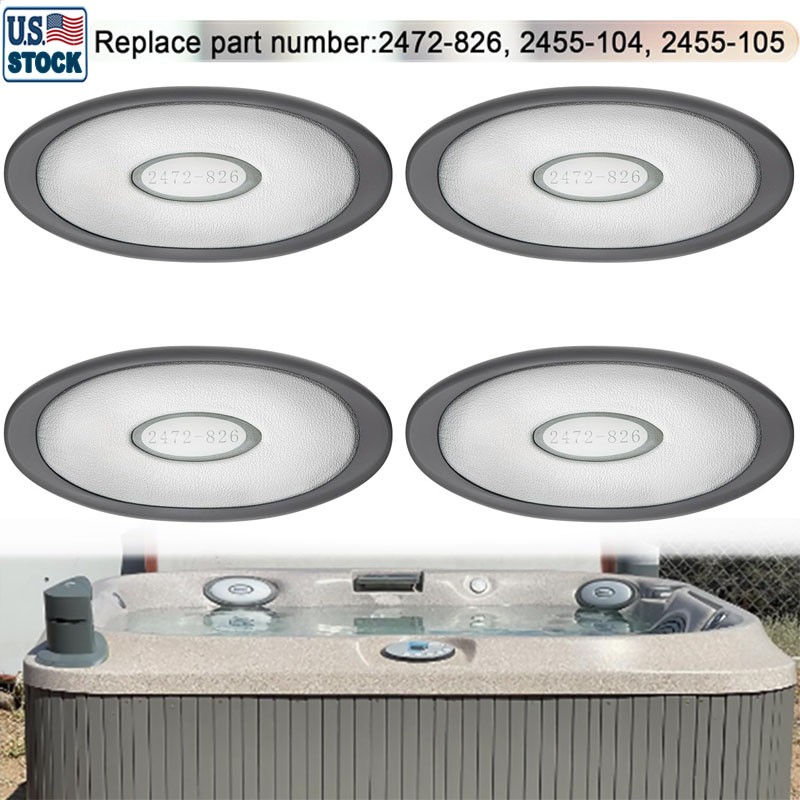 2472-826 for Jacuzzi J-300 Series Hot Tubs Oval Pillow Insert + Back Mount -4PCS