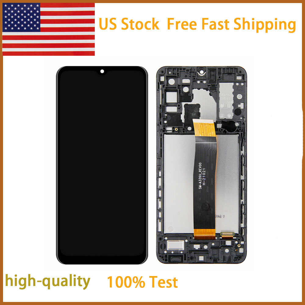 For Samsung Galaxy A32 5G A326U/B SM-S326DL LCD Touch Screen Digitizer Frame