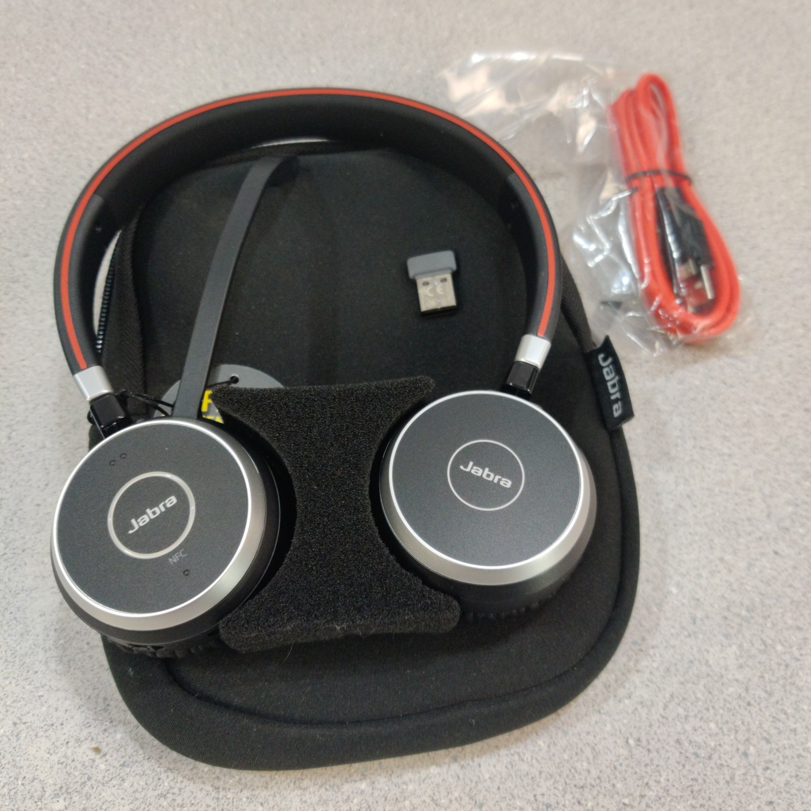 Jabra Evolve 65 UC Stereo Headset - Black - New (No Box)