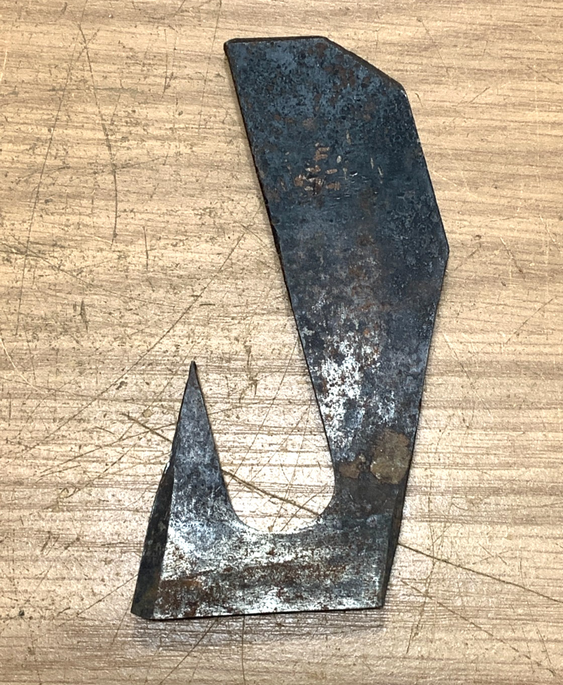 Antique Woodworking Cast Iron Barrel Scraper Blade tool