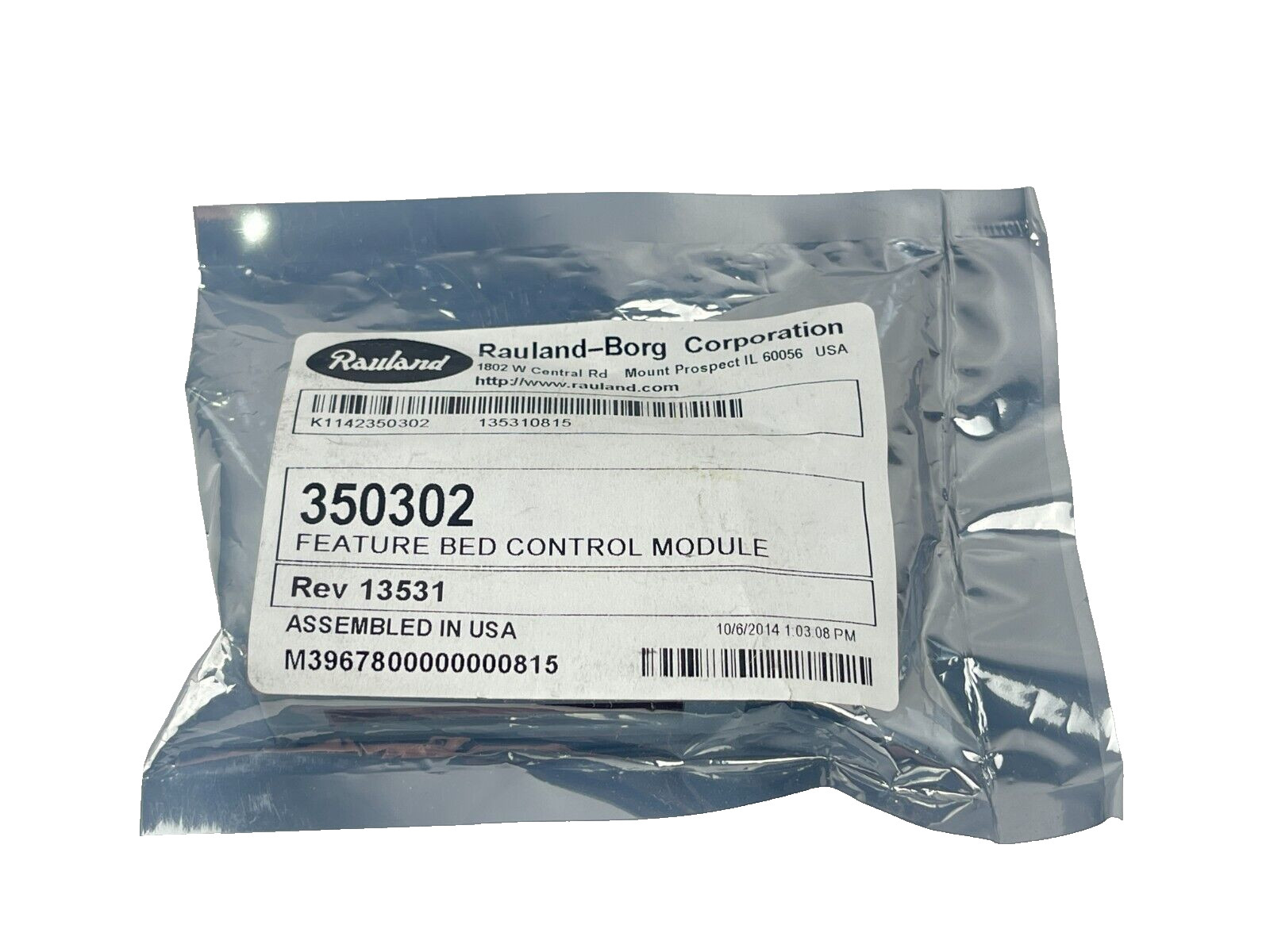 RAULAND 350302- FEATURE BED CONTROL MODULE