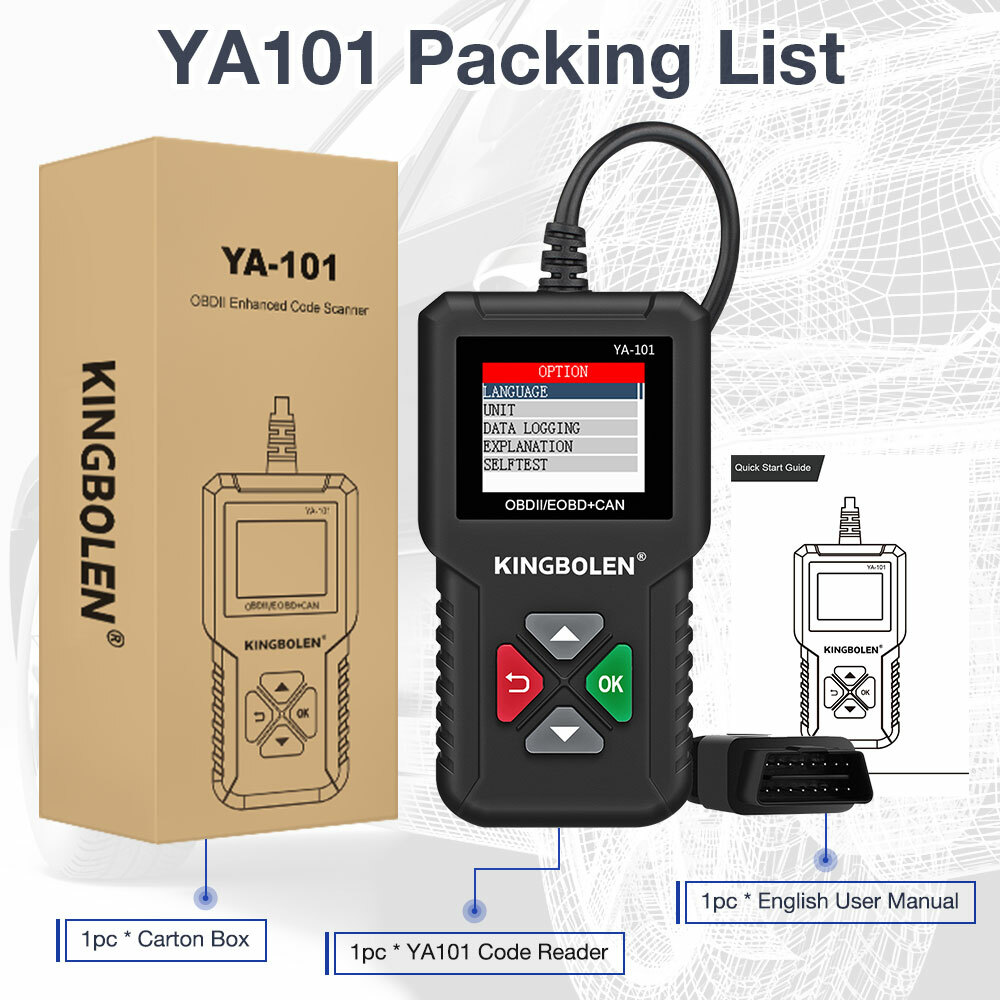 Automotive OBD2 Diagnostic Scanner Car Check Engine Light Tool OBD Code Reader