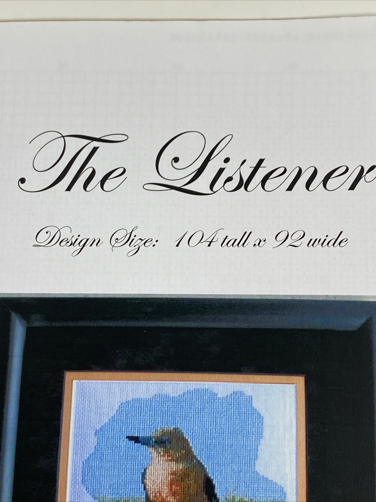 Beautiful Threads The Listener No 1003 Cross Stitch Pattern