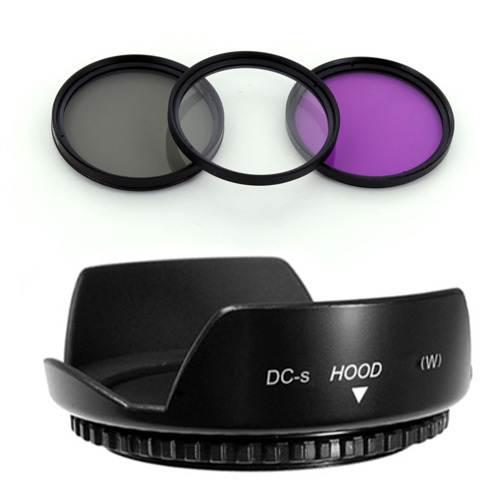 58mm Lens Hood Flower Petal,Filter Kit for CANON Rebel EOS 18-55,75-300mm Camera