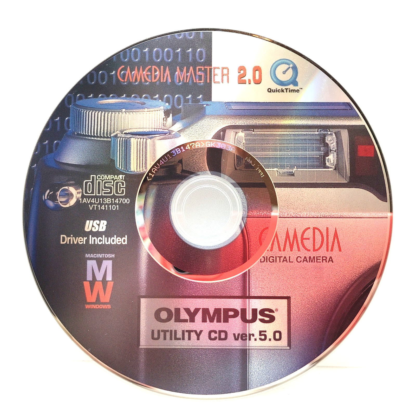 Camedia Master 2.0, Olympus Utility CD Version 5.0, Mac & Windows, Disc Only