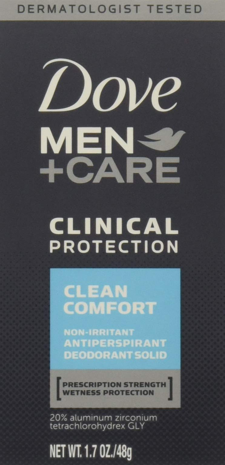 Dove Men+Care Deodorant 4-Pack 96H Clinical Protection Clean Comfort Antiperspir
