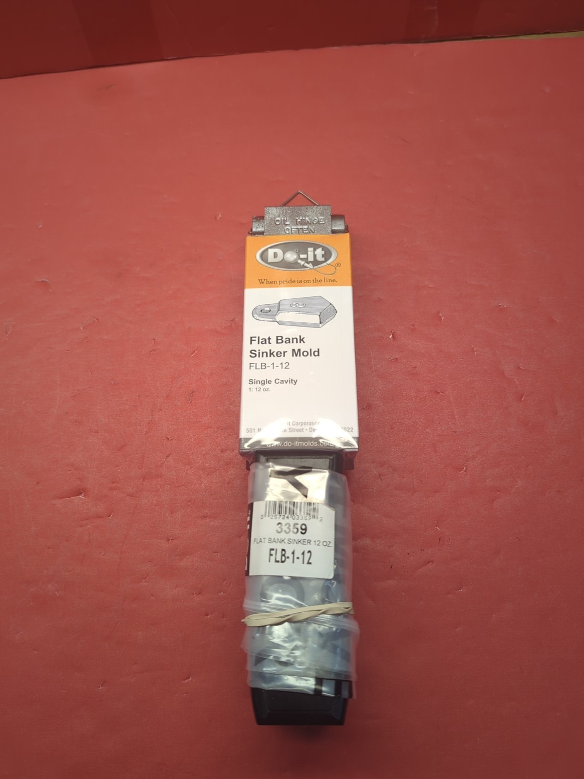 3359-NEW IN STOCK. DO-IT Flat Bank Sinker Mold - FLB-1-12