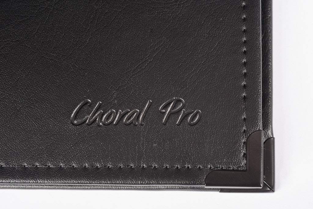 Rondofile Choral Pro - PU Leather Choir Folder Black