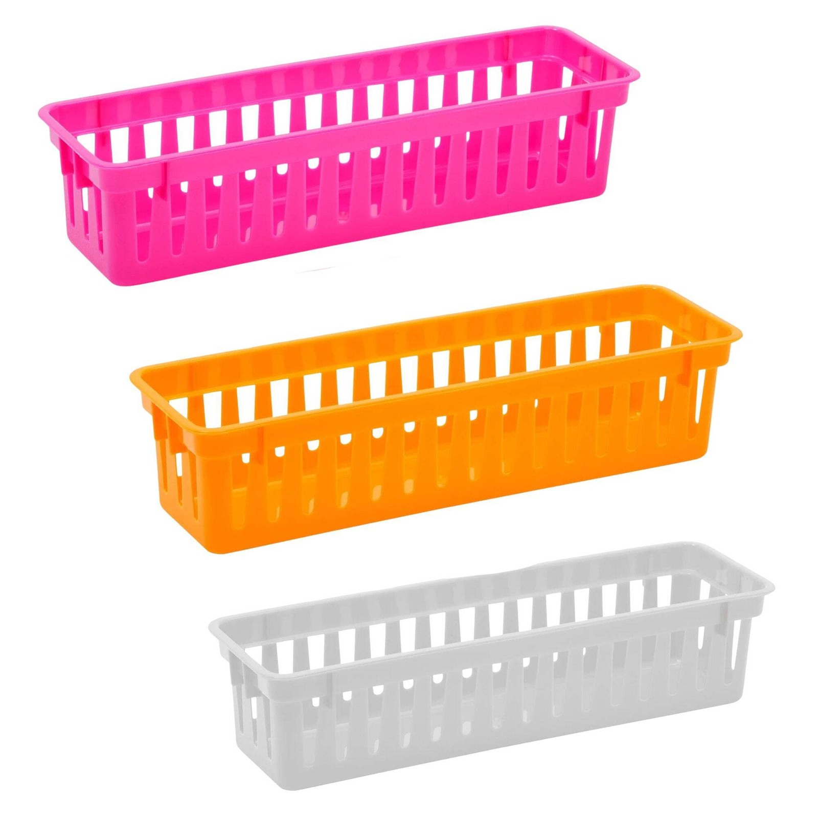 Rectangular 10.3"x3.25"x2.37" Slim Plastic Organizer 1 Pack