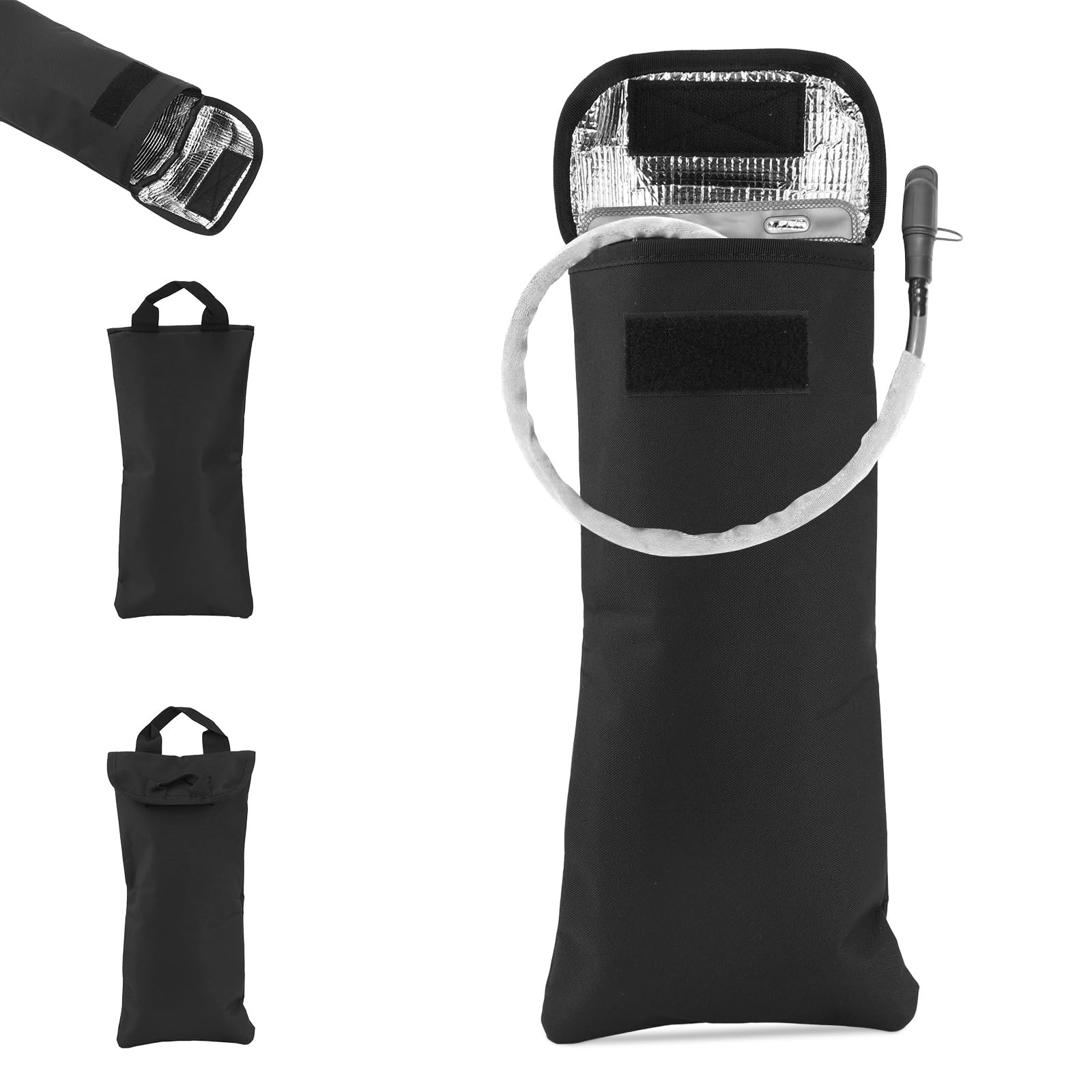 Water Bladder Insulator Bag, Black Oxford Cloth Hydration Bladder Insulation ...