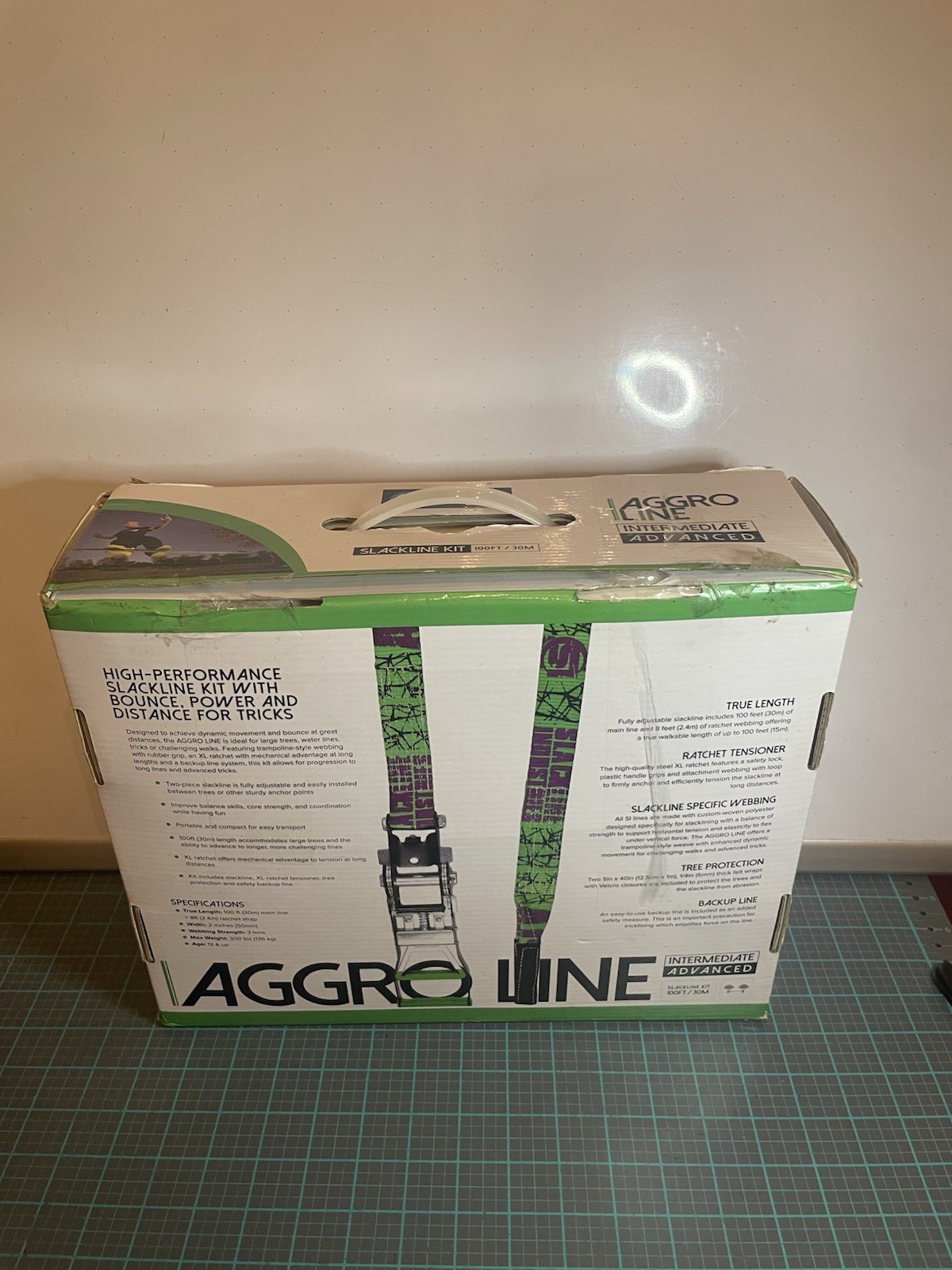 Slack Line Industries Aggro Line High-Performance Slackline Kit Incomplete