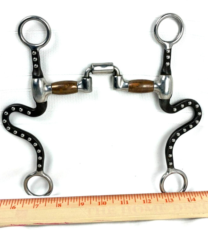Bit Low Port S-Shank Correction Bit Copper Roller 5" Horse Equine
