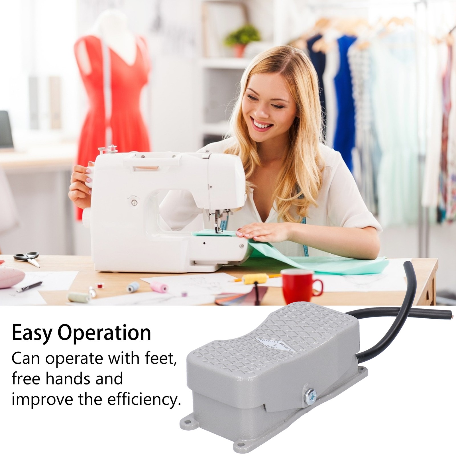 BERM Foot Pedal Control Switch Sturdy Design For Automation Tasks Premium