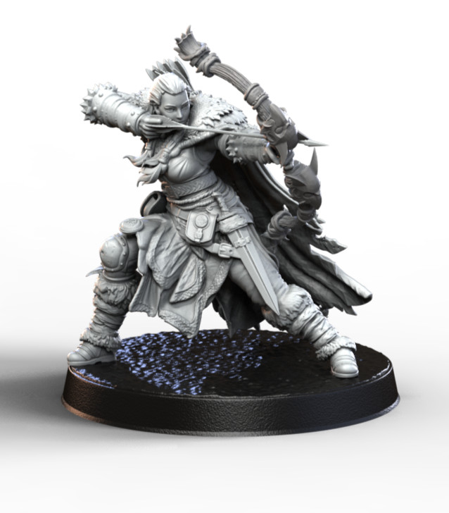 Dungeons & Dragons Playable Character - Female Human Ylva - Ranger, Fighter