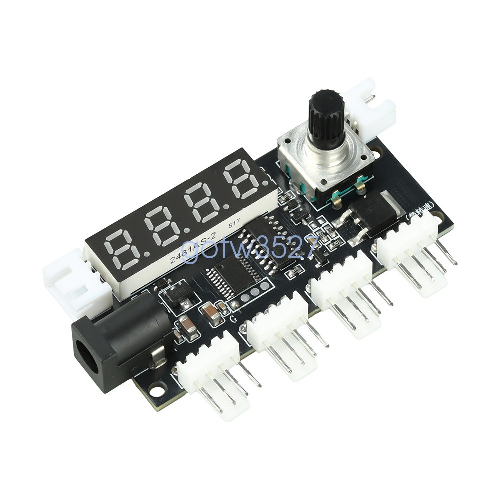 DC5-24V 5A Digital PWM Speed Motor Controller Temperature Control+10K NTC Sensor