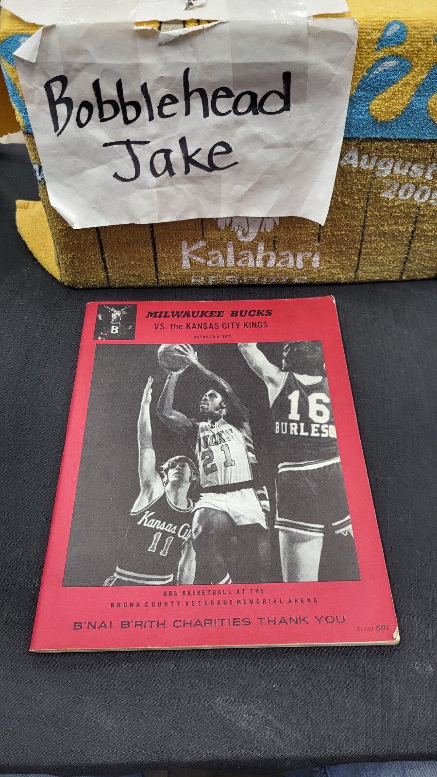 MILWAUKEE BUCKS VS KANSAS CITY KINGS GAME DAY PROGRAM BROWN CO. ARENA 10/4/1978