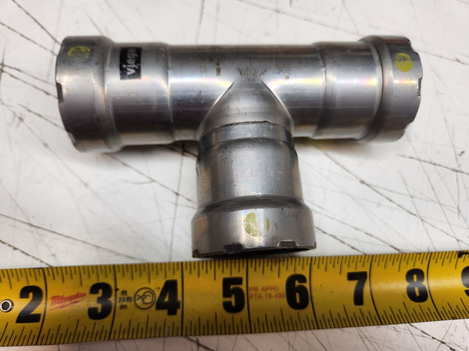 Viega 84375 1" Press x 1" Press x 1" Press MegaPress FKM Tee New