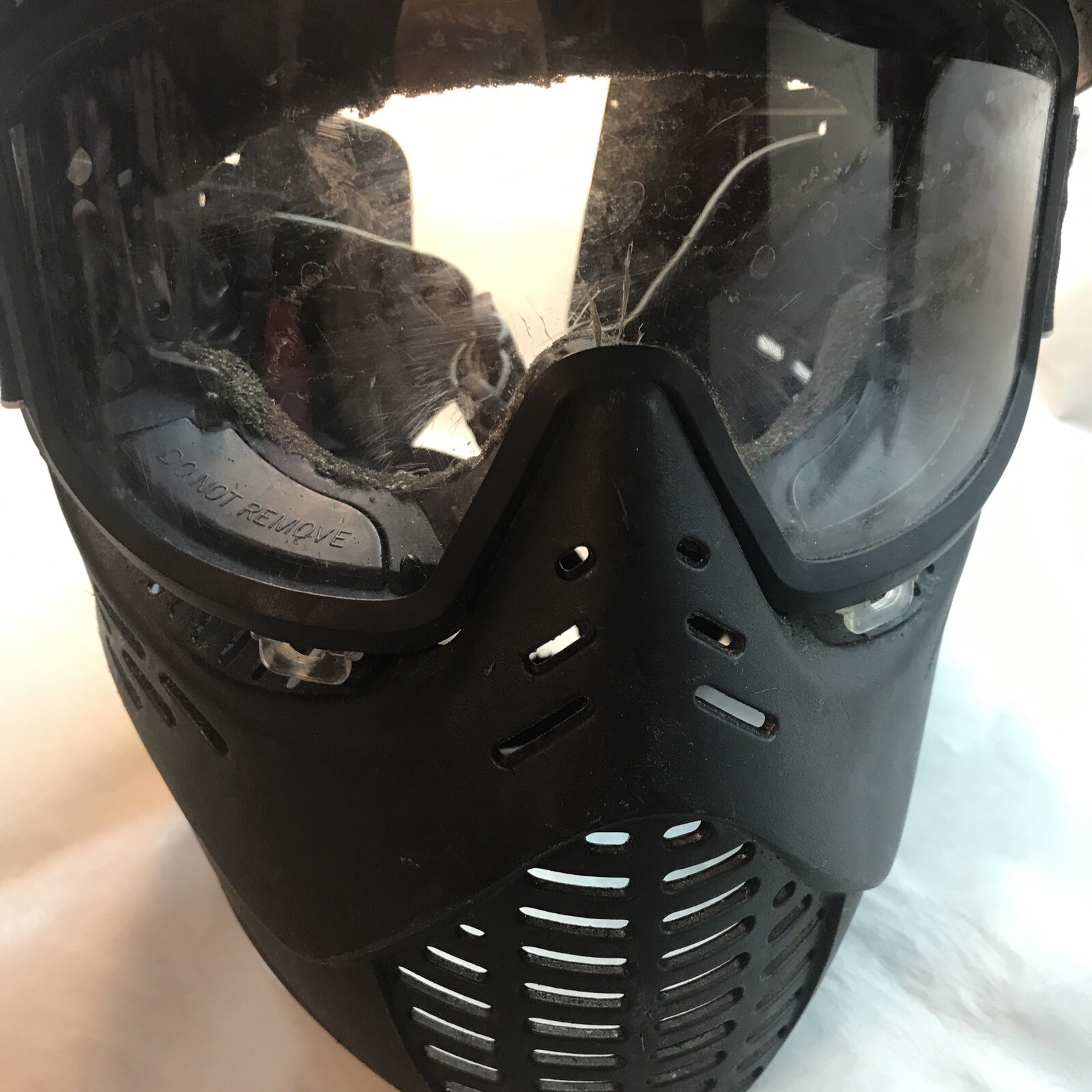 JT Paintball Mask with Visor - BLACK