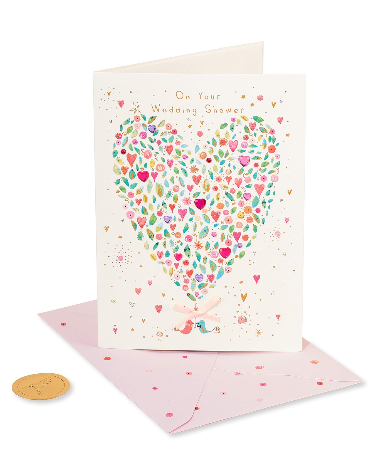 Papyrus Wedding Shower Card - Designed by 1, Happiness, Laughter and Love