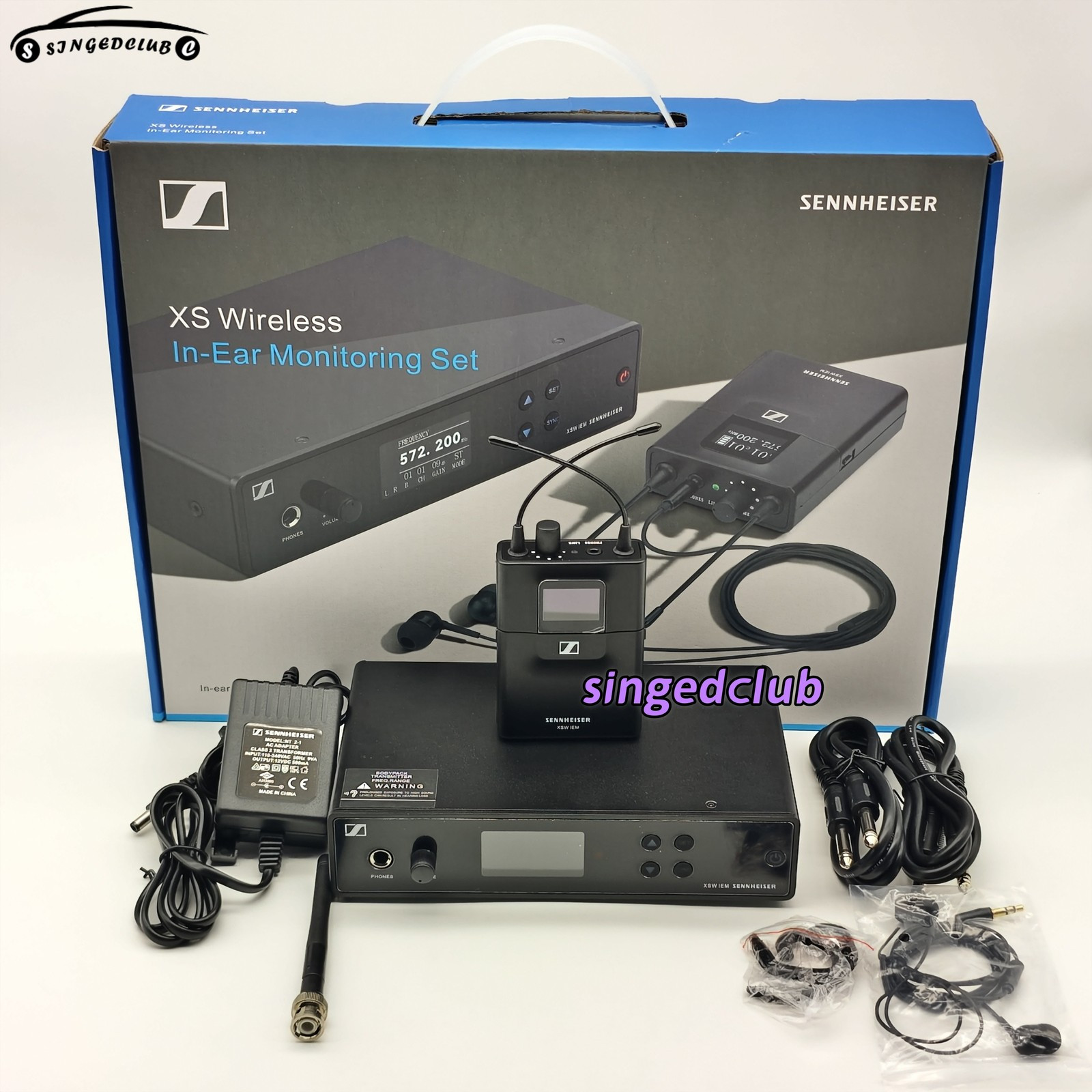 SENNHEISER XS WIRELESS IN-EAR MONITORING SET/ IEM SET(572 MHz-596 MHz) NEW